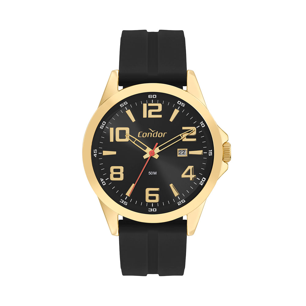 Kit relógio masculino condor analógico calendário co2115nbok5p dourado Kit relógio masculino condor analógico calendário co2115nbok5p dourado