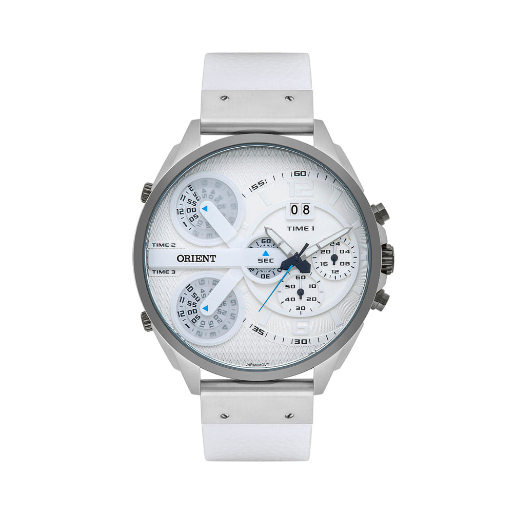 Relógio masculino orient cronógrafo mbsct005 s2bx prateado Relógio masculino orient cronógrafo mbsct005 s2bx prateado
