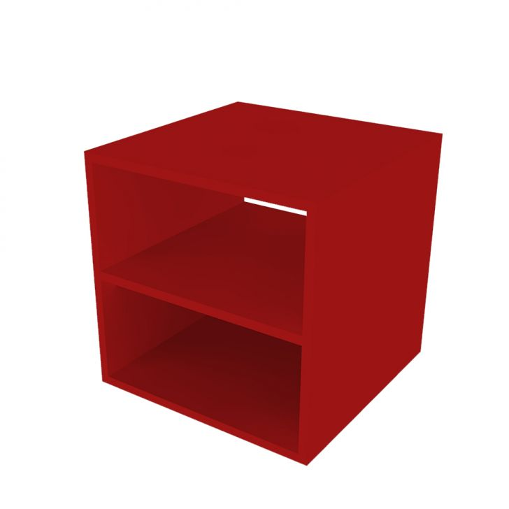 Nicho Quadrado Com Prateleira Cubo Ii Vermelho Nicho Quadrado Com Prateleira Cubo Ii Vermelho