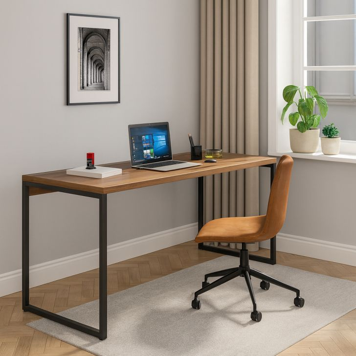 Mesa De Escritório Nikki I Nogal 150 Cm Mesa De Escritório Nikki I Nogal 150 Cm