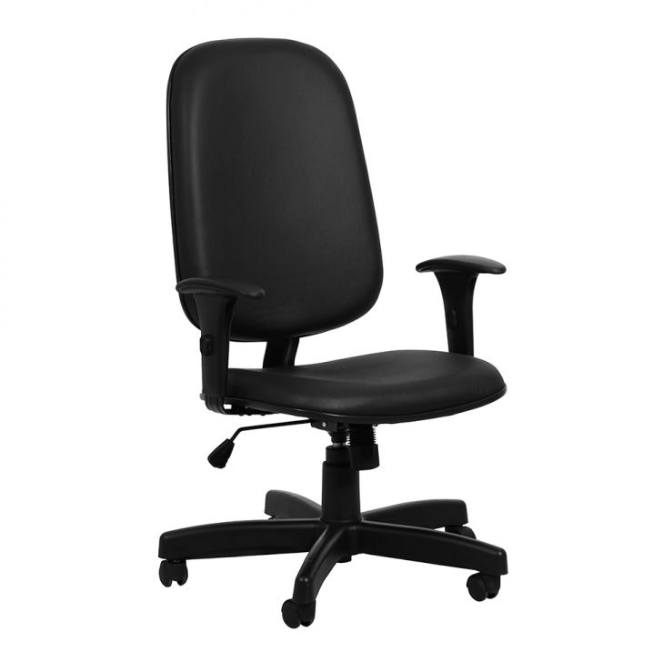 Cadeira De Escritório Presidente Soft Preta Cadeira De Escritório Presidente Soft Preta