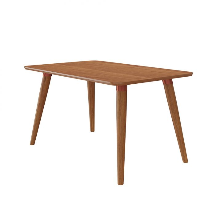 Mesa De Jantar Retangular Com Tampo Mdf Adele Cinamomo 130 Cm Mesa De Jantar Retangular Com Tampo Mdf Adele Cinamomo 130 Cm