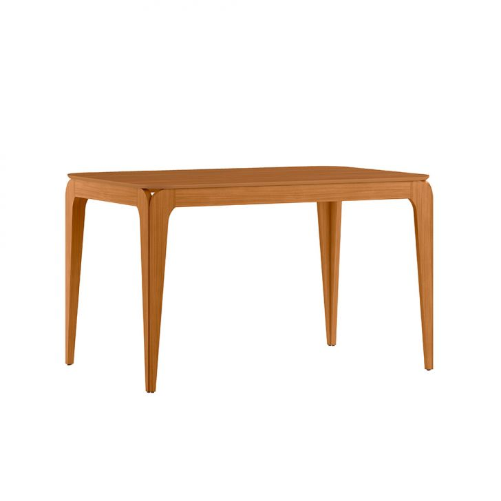 Mesa De Jantar Retangular Com Tampo Mdf Aurea Ypê 120 Cm