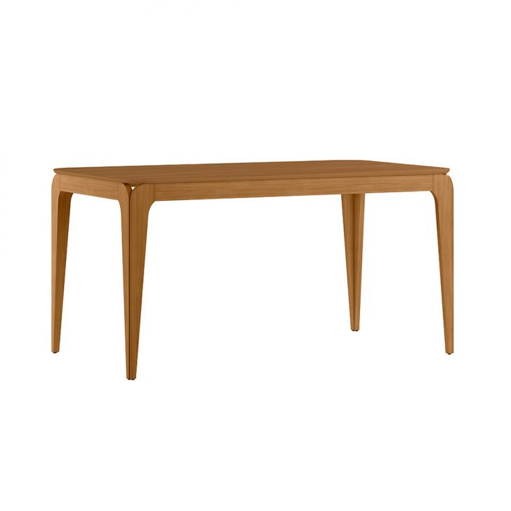 Mesa De Jantar Retangular Com Tampo Mdf Aurea Ypê 160 Cm Mesa De Jantar Retangular Com Tampo Mdf Aurea Ypê 160 Cm