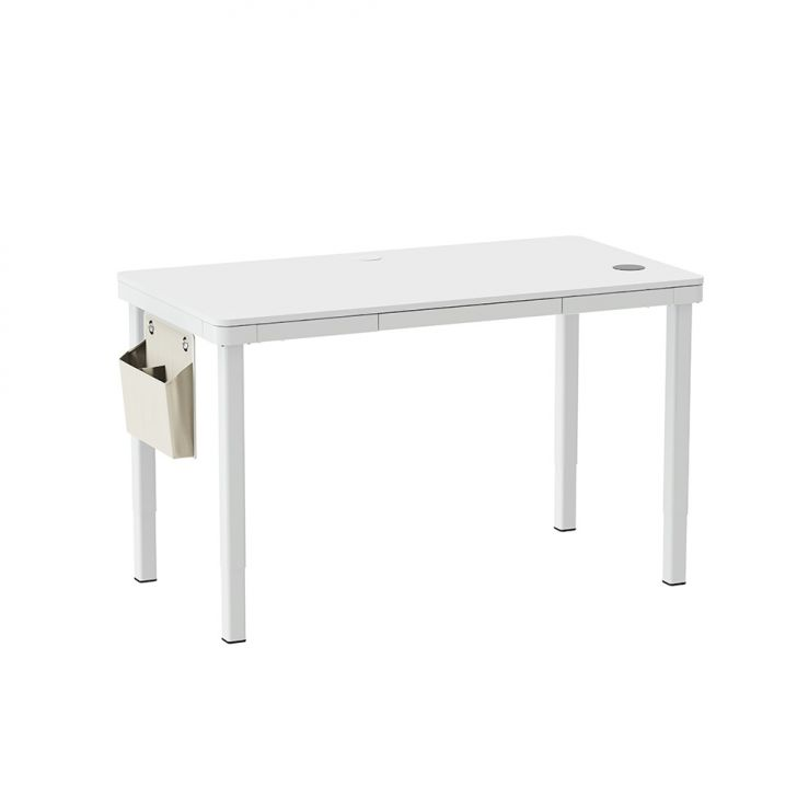 Mesa Ergonômica Com Regulagem De Altura Studio Branca