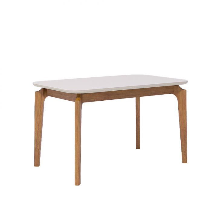 Mesa De Jantar Retangular Com Tampo De Vidro Off White Ficus Cinamomo 130 Cm Mesa De Jantar Retangular Com Tampo De Vidro Off White Ficus Cinamomo 130 Cm