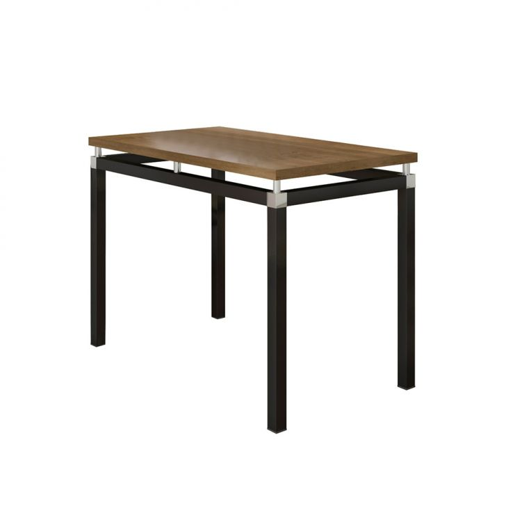 Mesa De Jantar Retangular Com Tampo Mdp Malva Amadeirada E Preta 91 Cm Mesa De Jantar Retangular Com Tampo Mdp Malva Amadeirada E Preta 91 Cm