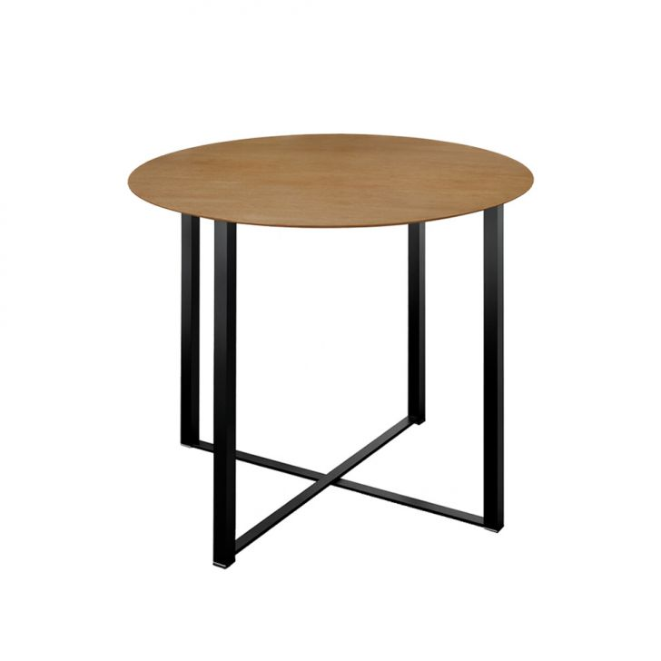 Mesa De Jantar Redonda Com Tampo Mdp Renata Ypê E Preta 100 Cm Mesa De Jantar Redonda Com Tampo Mdp Renata Ypê E Preta 100 Cm