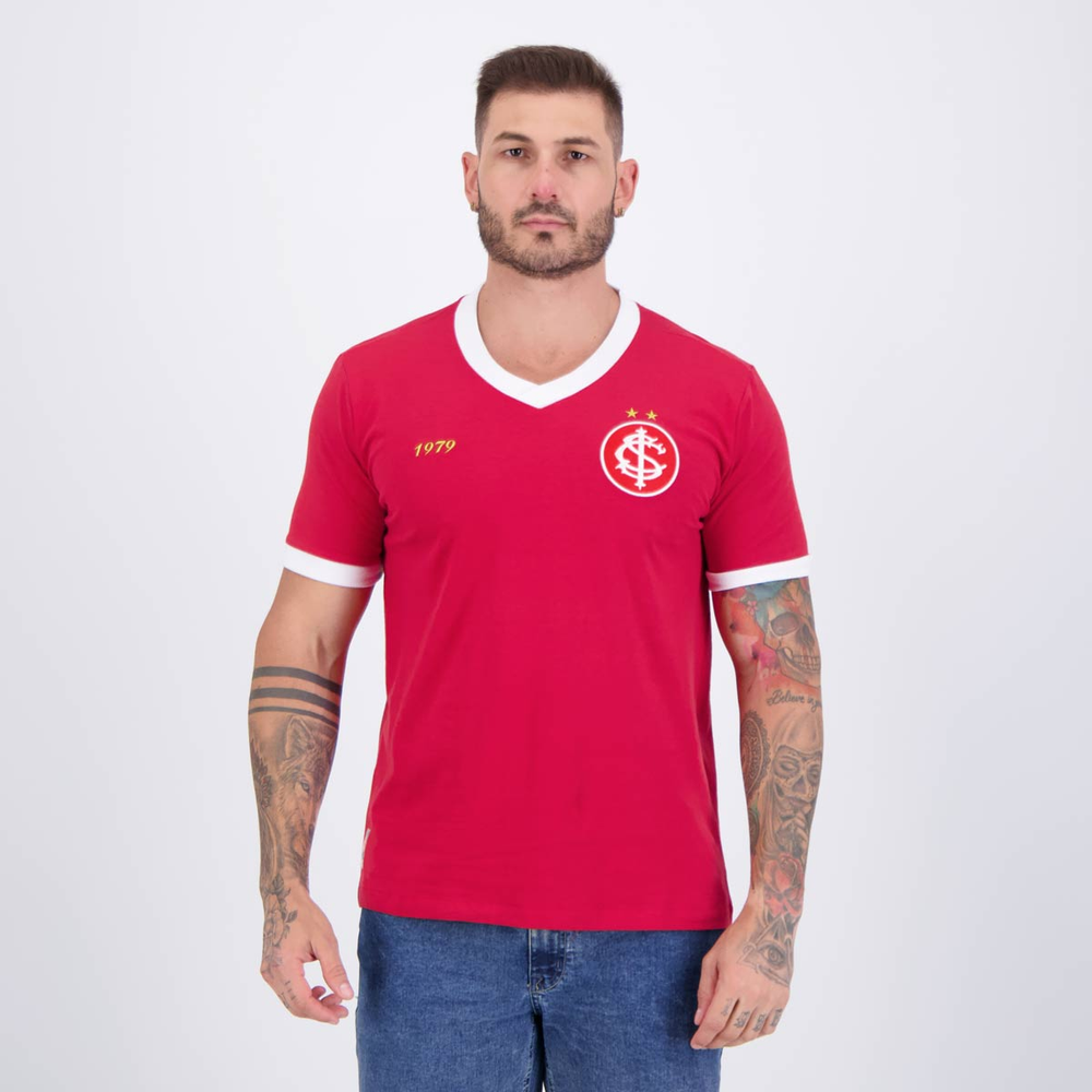 Camisa Internacional Retrô 1979 Vermelha Camisa Internacional Retrô 1979 Vermelha