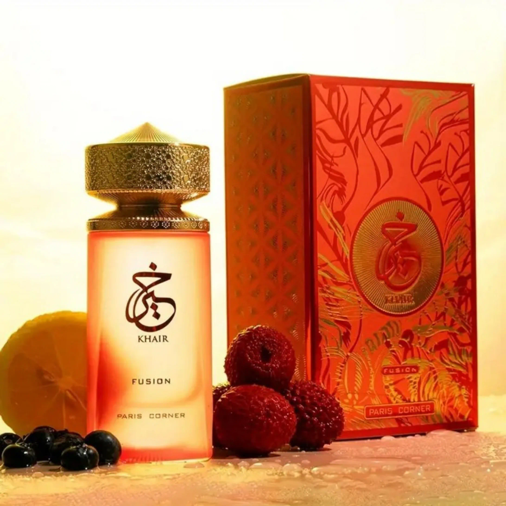 Paris Corner Khair Fusion Unisex Eau de Parfum Bright Fruity Citrus Oriental Fragrance