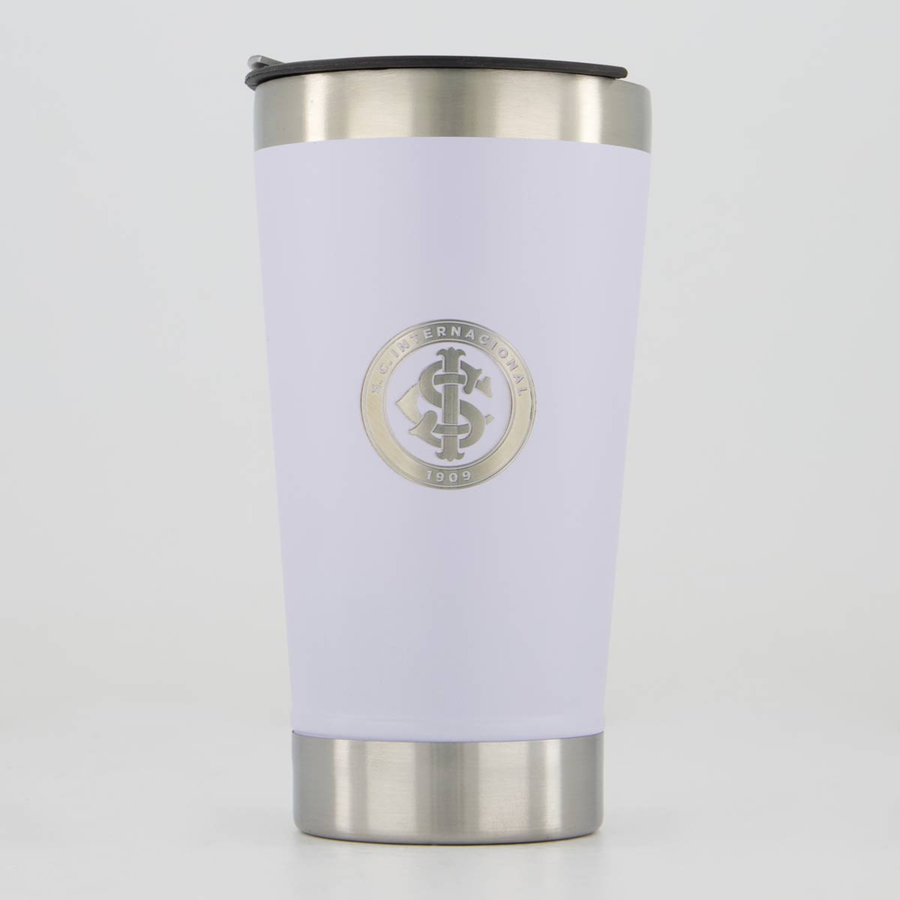 Copo Térmico Internacional 473ml Escudo Branco Copo Térmico Internacional 473ml Escudo Branco