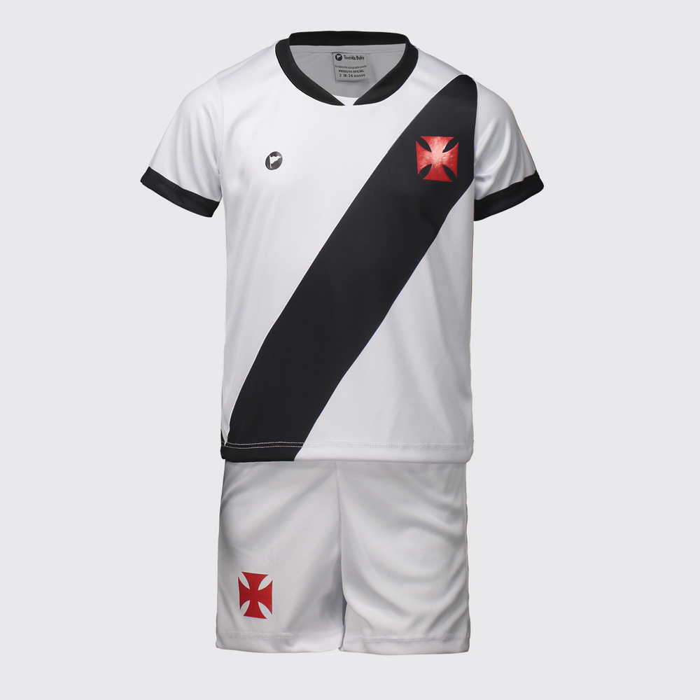Kit Infantil CR Vasco Branco e Preto