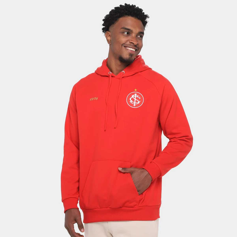 Moletom Internacional Retrô 1976 Vermelho Moletom Internacional Retrô 1976 Vermelho