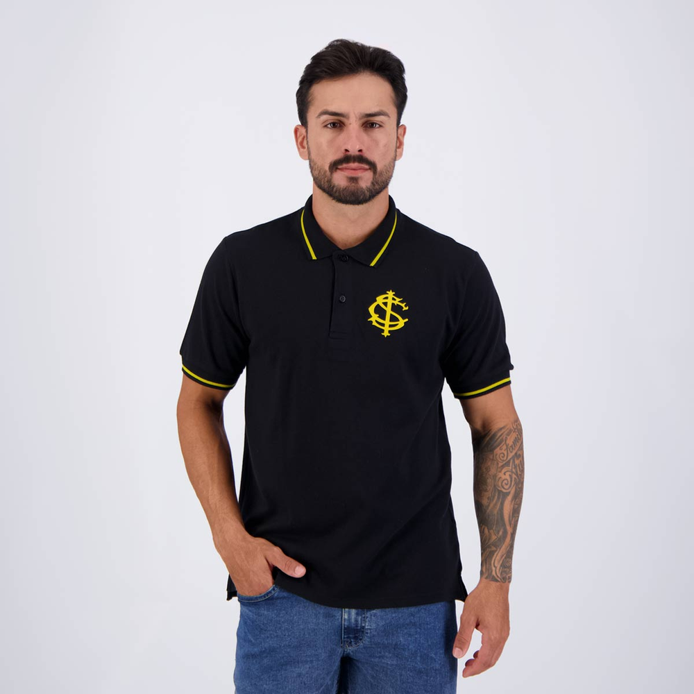Polo Internacional Ouro Preta e Dourada Polo Internacional Ouro Preta e Dourada