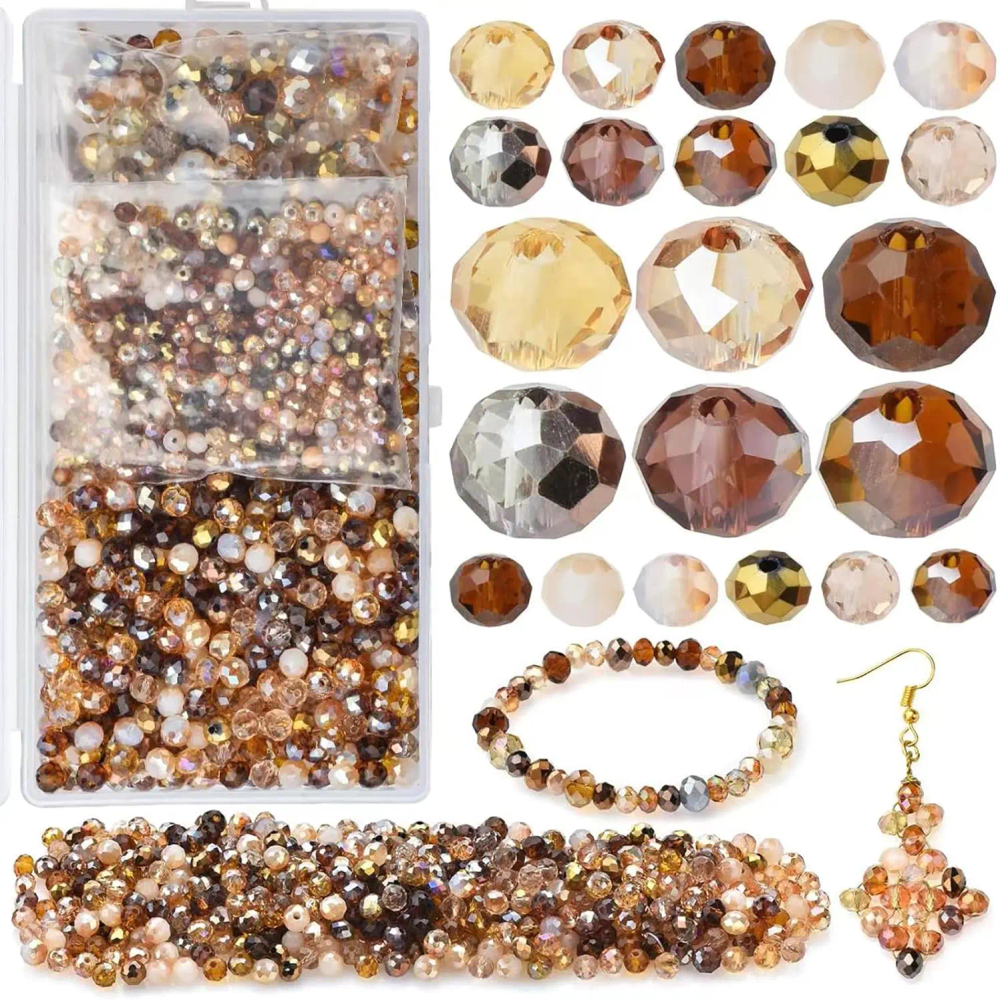 AB Color Faceted Glass Rondelle Beads 1000pcs 4-8mm for Jewelry Making AB Color Faceted Glass Rondelle Beads 1000pcs 4-8mm for Jewelry Making