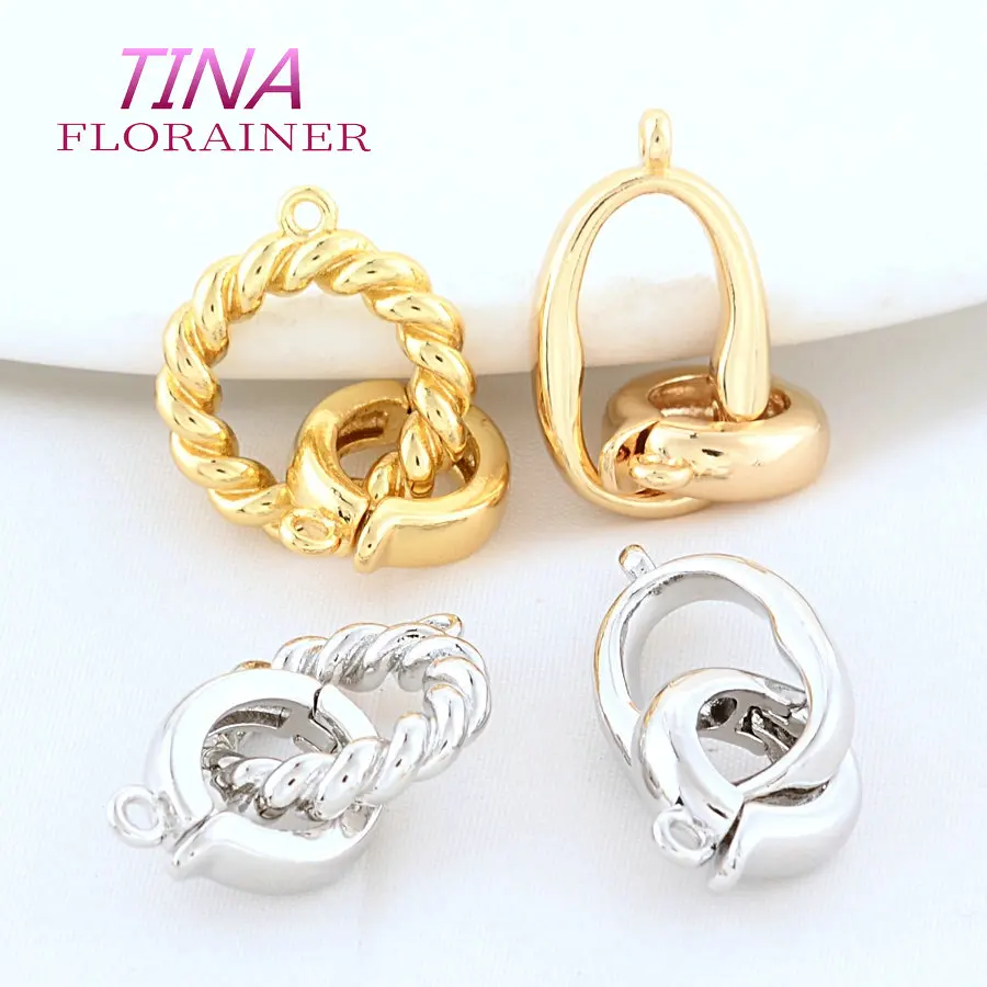 30MM 28MM 18K Gold Color Brass Round Bracelets Connect Clasps High Quality Diy Jewelry Findings Accessories 30MM 28MM 18K Gold Color Brass Round Bracelets Connect Clasps High Quality Diy Jewelry Findings Accessories