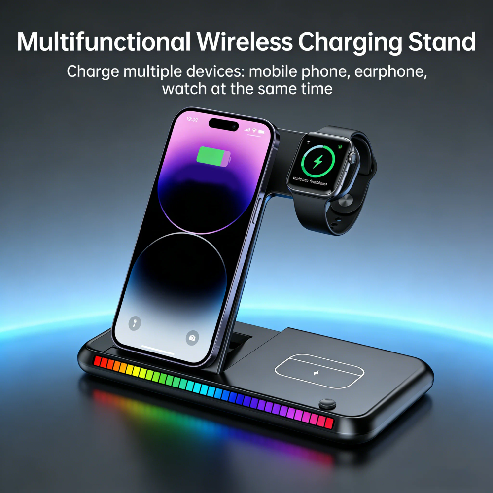 30W 3 in 1 Wireless Charger Holder For iPhone 16 15 14 13 12 Apple Watch S10/9/8 Airpods 4 Pro 2 Foldable Fast Charging Station 30W 3 in 1 Wireless Charger Holder For iPhone 16 15 14 13 12 Apple Watch S10/9/8 Airpods 4 Pro 2 Foldable Fast Charging Station