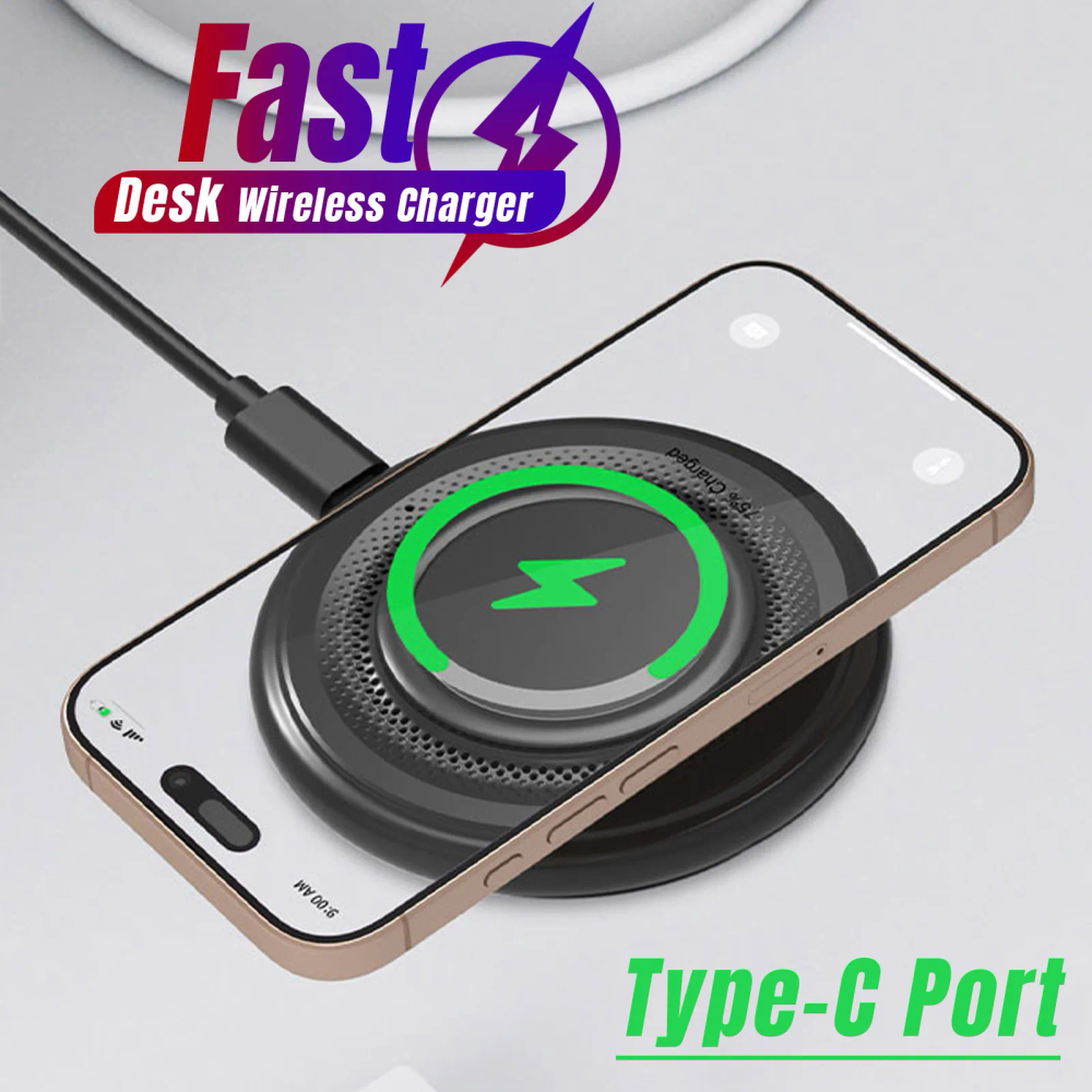 Wireless Charger Pad Stand for iPhone 17 16 15 14 13 12 Pro Max X Samsung Xiaomi Chargers Induction Fast Charging Dock Station