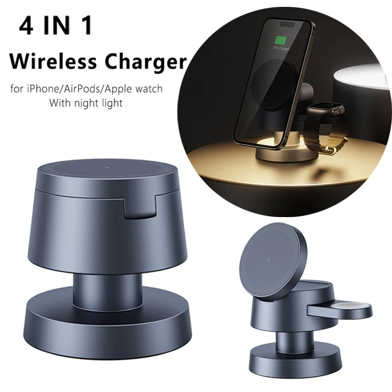 3 in 1 Wireless Charger For iPhone 16 15 14 13 12 Fast Charging Station for Apple Watch 10 9 8 7 6 5 4 Airpods 2 3 Pro 3 in 1 Wireless Charger For iPhone 16 15 14 13 12 Fast Charging Station for Apple Watch 10 9 8 7 6 5 4 Airpods 2 3 Pro