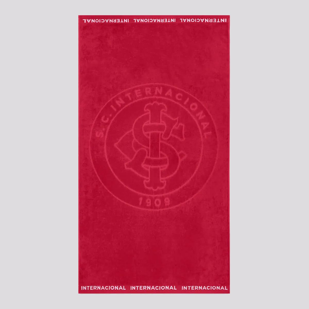 Toalha De Banho Bouton Internacional Jacquard Vermelha Toalha De Banho Bouton Internacional Jacquard Vermelha