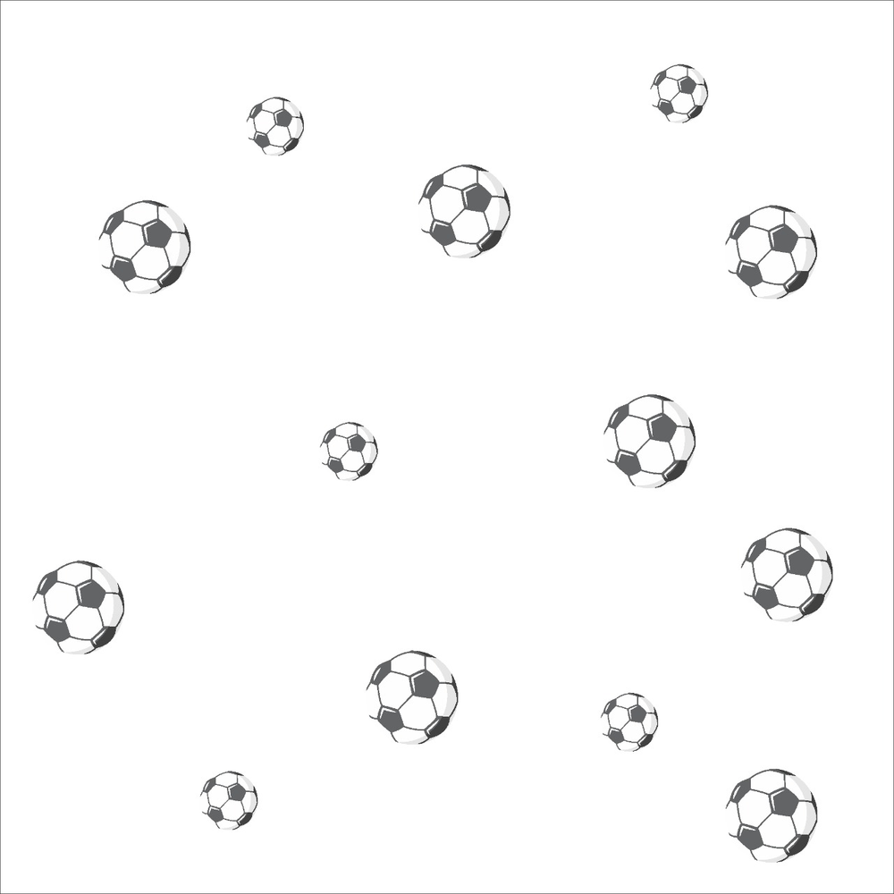 Adesivo de Parede Infantil Bolas de Futebol para quartos de crianças Adesivo de Parede Infantil Bolas de Futebol para quartos de crianças