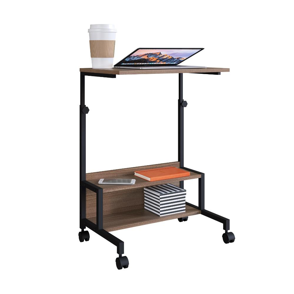 Mesa Auxiliar de Trabalho com Regulagem de Altura e Rodizios Artetube 54x36 Mesa Auxiliar de Trabalho com Regulagem de Altura e Rodizios Artetube 54x36