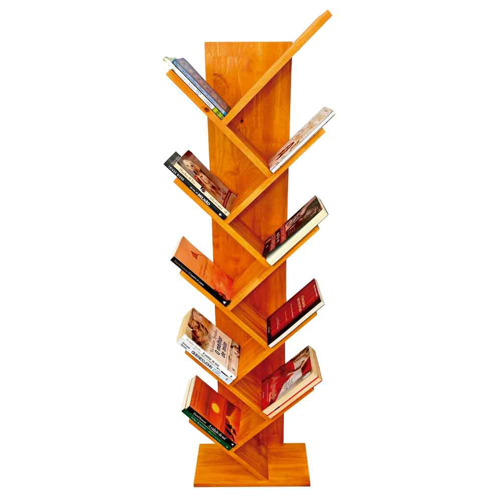 Estante de Madeira para Livros Tree Alta Carvalho Estante de Madeira para Livros Tree Alta Carvalho