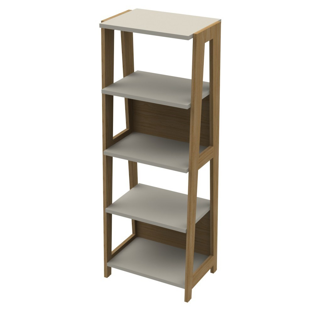 Estante Escada com Prateleiras Trend Hanover/Off White - Artesano Estante Escada com Prateleiras Trend Hanover/Off White - Artesano