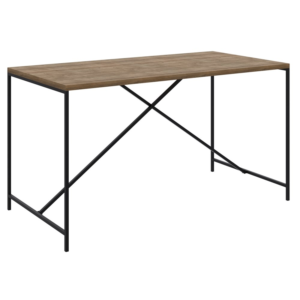 Mesa Para Sala de Jantar Estilo Industrial Steel Quadra Vermont Base Preta - Artesano Mesa Para Sala de Jantar Estilo Industrial Steel Quadra Vermont Base Preta - Artesano