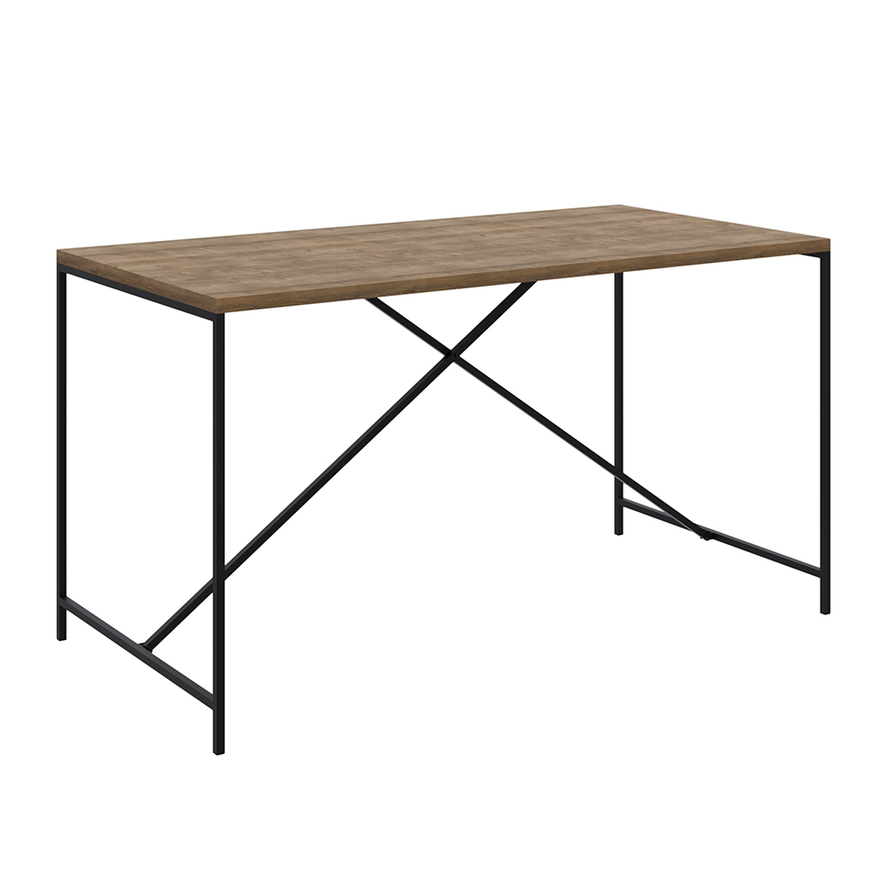 Mesa de Jantar Retangular Steel Quadra Vermont e Preta 69 cm Mesa de Jantar Retangular Steel Quadra Vermont e Preta 69 cm