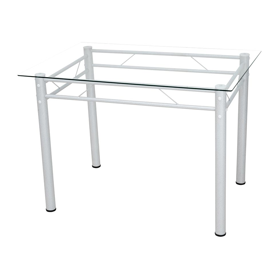 Mesa de Jantar Retangular Palma Cromada 107 cm Mesa de Jantar Retangular Palma Cromada 107 cm