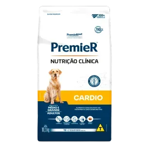 Ração Premier Nutrição Clínica Cardio Cães Adultos Porte Médio e Grande - 10,1 kg Ração Premier Nutrição Clínica Cardio Cães Adultos Porte Médio e Grande - 10,1 kg