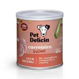 Ração Úmida Pet Delícia Cães Carreteiro Suino - 320 g Ração Úmida Pet Delícia Cães Carreteiro Suino - 320 g