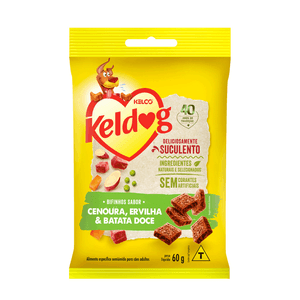 Petisco Keldog Mini Bifinho Cenoura, Ervilha e Batata Doce - 60 g Petisco Keldog Mini Bifinho Cenoura, Ervilha e Batata Doce - 60 g