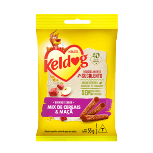 Petisco Keldog Bifinho Mix de Cereais e Maçã Petisco Keldog Bifinho Mix de Cereais e Maçã