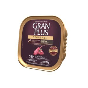 Ração Úmida GranPlus Cães Adultos Patê Gourmet Ovelha - 300 g Ração Úmida GranPlus Cães Adultos Patê Gourmet Ovelha - 300 g
