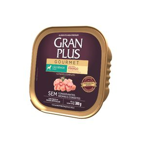 Ração Úmida GranPlus Cães Sênior Patê Gourmet Frango - 300 g