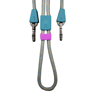 Guia Dupla de Corda com Ajuste de Punho 120cm Zaylo Cinza Mix - Único