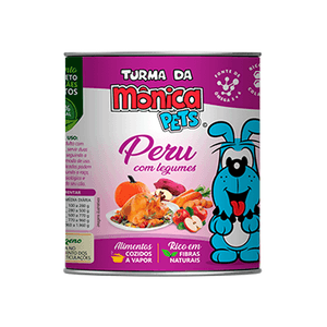 Ração Úmida Turma da Mônica Cães Peru com Legumes Ração Úmida Turma da Mônica Cães Peru com Legumes
