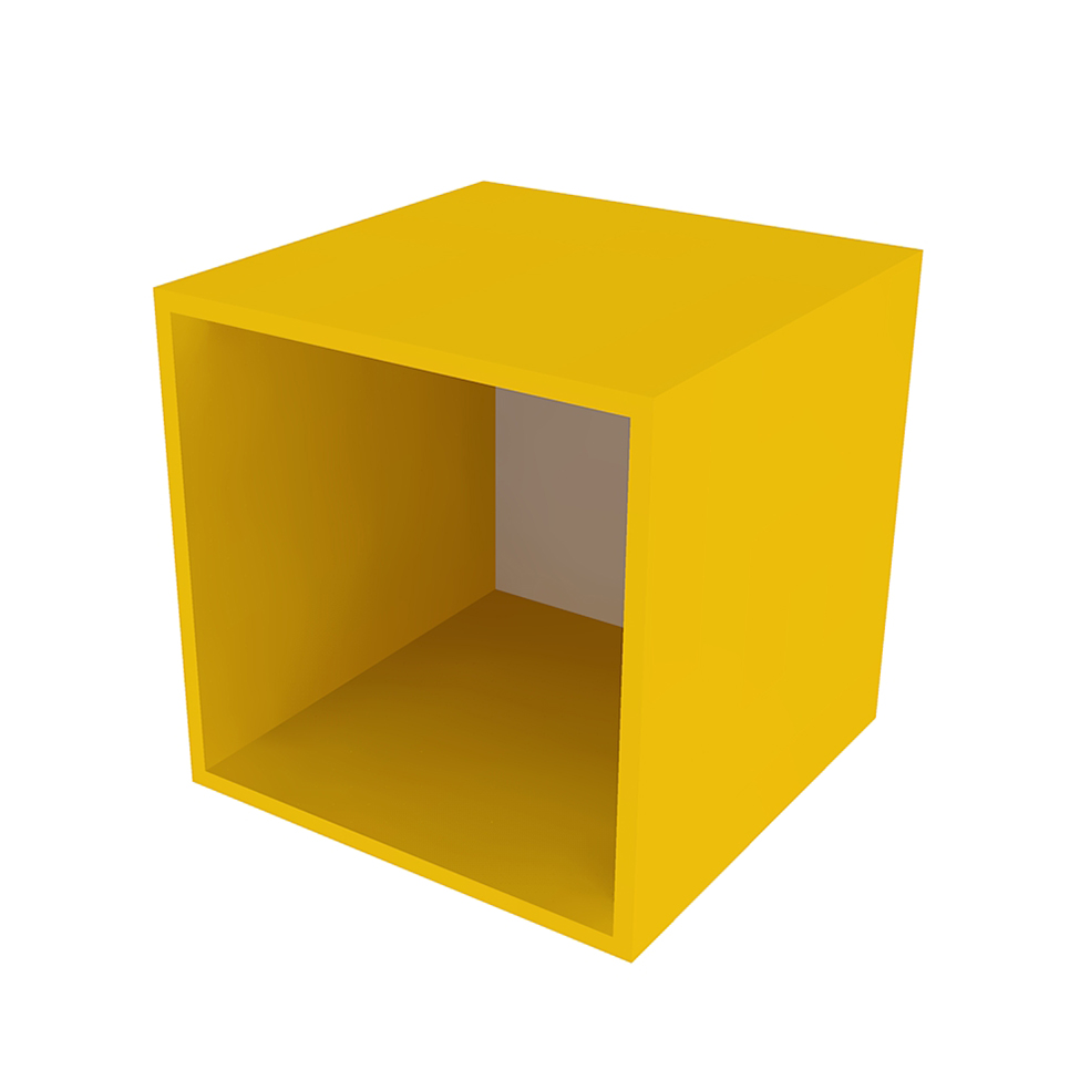 Nicho Quadrado Cubo III Amarelo Nicho Quadrado Cubo III Amarelo