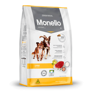 Ração Monello Cães Adultos Go Carne - 15 kg Ração Monello Cães Adultos Go Carne - 15 kg