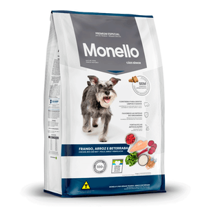 Ração Monello Cães Senior Frango, Arroz e Beterraba - 15 kg Ração Monello Cães Senior Frango, Arroz e Beterraba - 15 kg