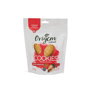 Petisco Cookies Origem Natural Cães Frutas Vermelhas - 250g Petisco Cookies Origem Natural Cães Frutas Vermelhas - 250g