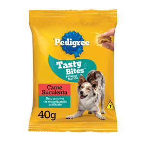 Petisco Pedigree Tasty Bites para Cães Adultos Carne Suculenta Petisco Pedigree Tasty Bites para Cães Adultos Carne Suculenta