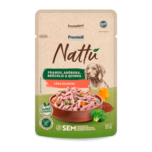 Ração Úmida Premier Nattu Cães Filhotes Frango e Abóbora - 85 g Ração Úmida Premier Nattu Cães Filhotes Frango e Abóbora - 85 g
