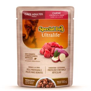 Ração Úmida Special Dog Ultralife Cães Adultos Carne - 100 g Ração Úmida Special Dog Ultralife Cães Adultos Carne - 100 g