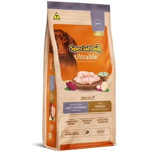 Ração Special Dog Ultralife Light Cães Castrados Raças Pequenas Frango Ração Special Dog Ultralife Light Cães Castrados Raças Pequenas Frango