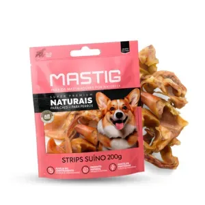 Petisco Strips Suínos para Cães Mastig - 200 g Petisco Strips Suínos para Cães Mastig - 200 g