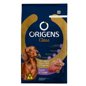 Ração Origens Class Cães Adultos Minis e Pequenos Carne e Frango Ração Origens Class Cães Adultos Minis e Pequenos Carne e Frango