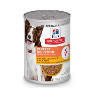 Ração Úmida Hill's Science Diet Digestão Perfeita para Cães Adultos Sabor Frango e Vegetais - 363 g Ração Úmida Hill's Science Diet Digestão Perfeita para Cães Adultos Sabor Frango e Vegetais - 363 g